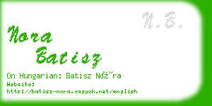 nora batisz business card